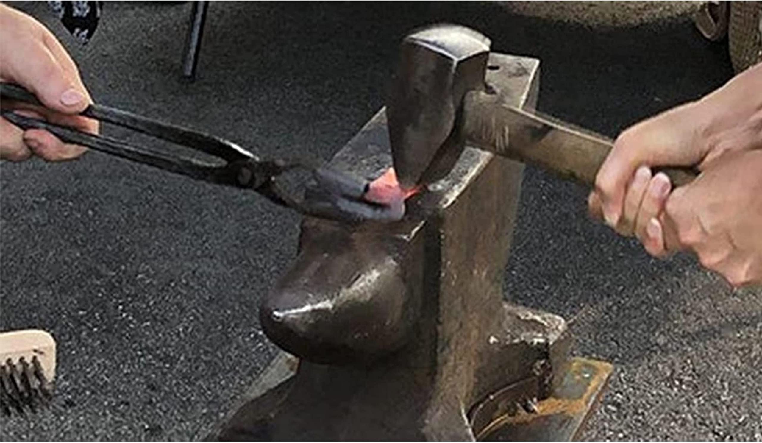 Tenazas de Herrero,Tenaza de forja Ponga de Herrero Tonga Plana Ponga de Herrero 58 cm 1.1 kg de Pinzas de Herrero for un Cuchillo Que CREA el Ingeniero Herrero de aniversidad