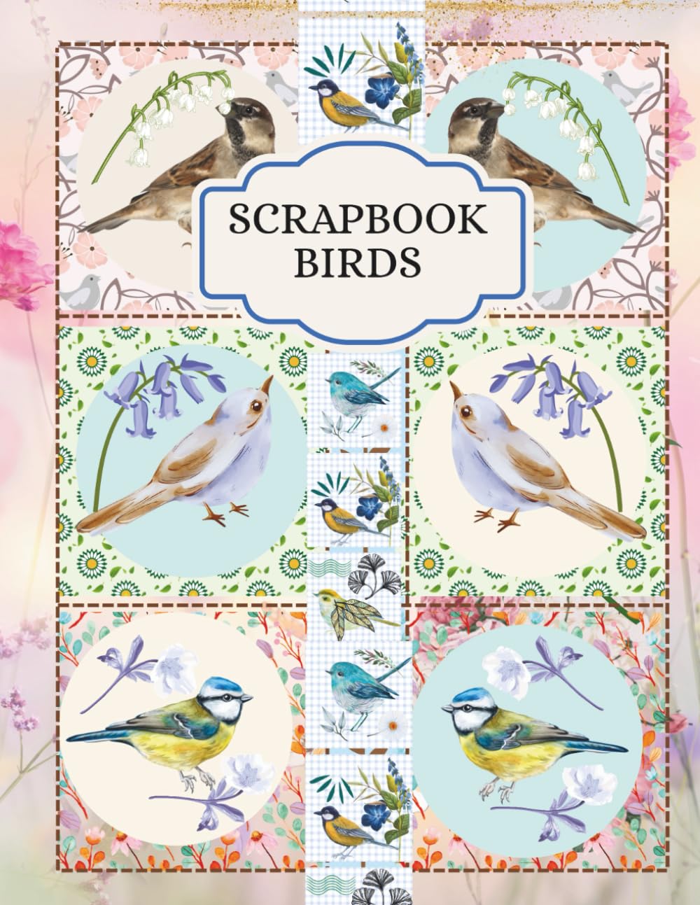 Extra large scrapbook journal with bird cutouts.: Scrap book paper ideal papercraft for kids or adults      Paperback – July 26, 2025
