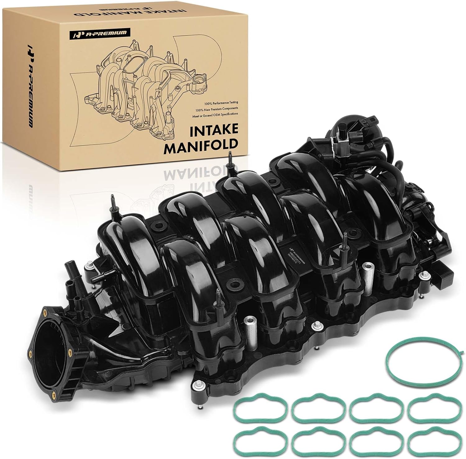 A-Premium Front Intake Manifold Compatible with Ford Mustang 2018 2019 2020 2021 2022 2023, 5.0L