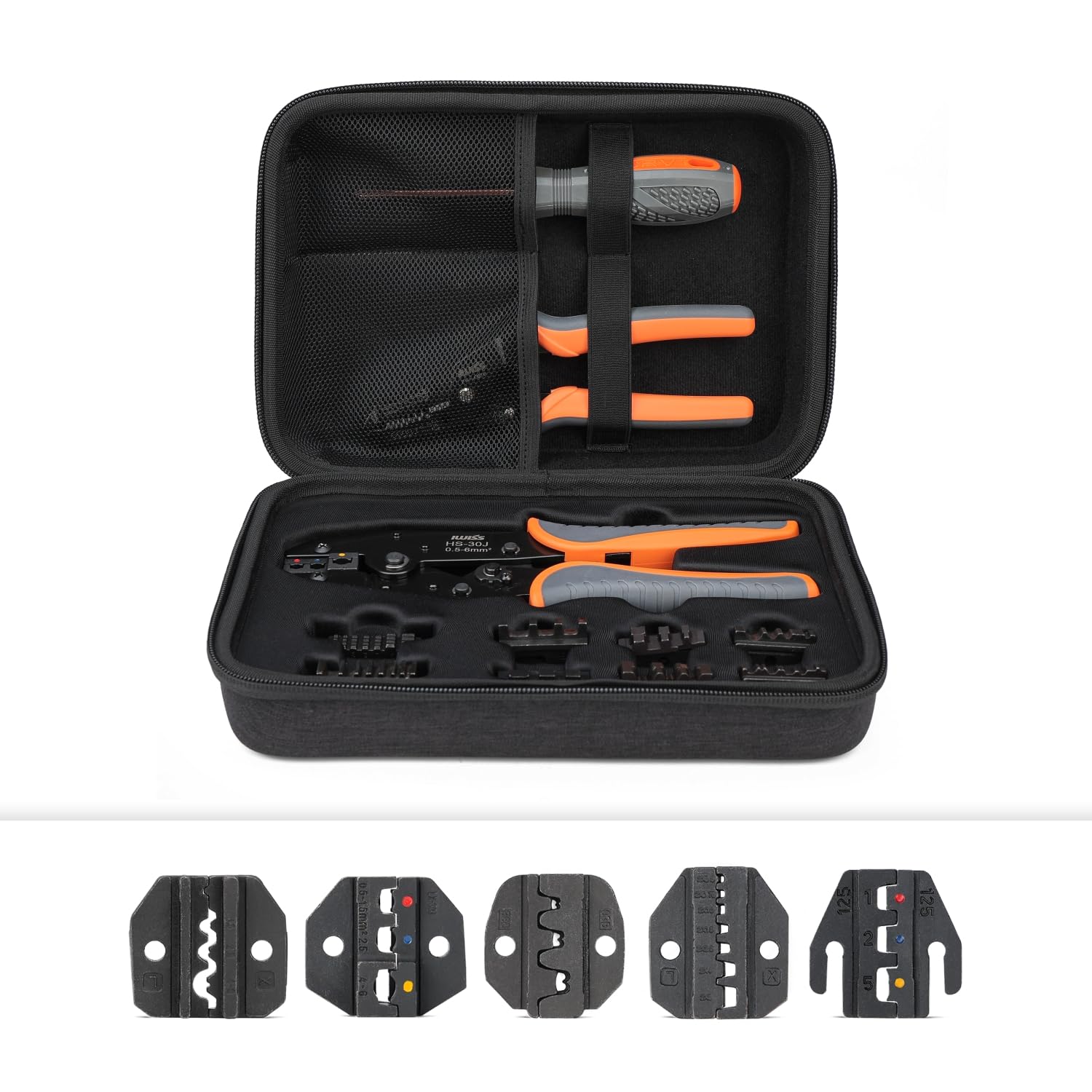 Kit d'outils à sertir avec pince à dénuder iCrimp pour virole métallique