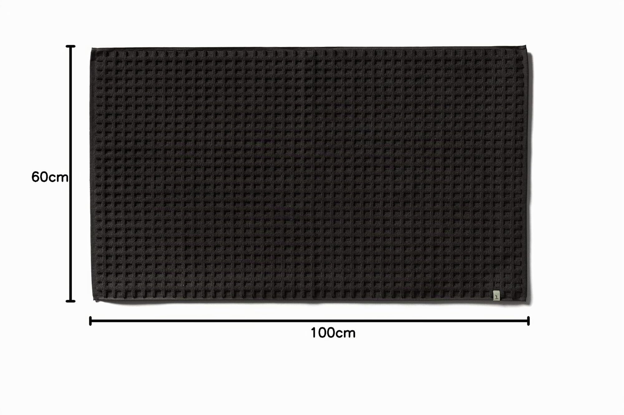Möve Piquée Badteppich 60 x 100 cm aus 100% Baumwolle, Graphite