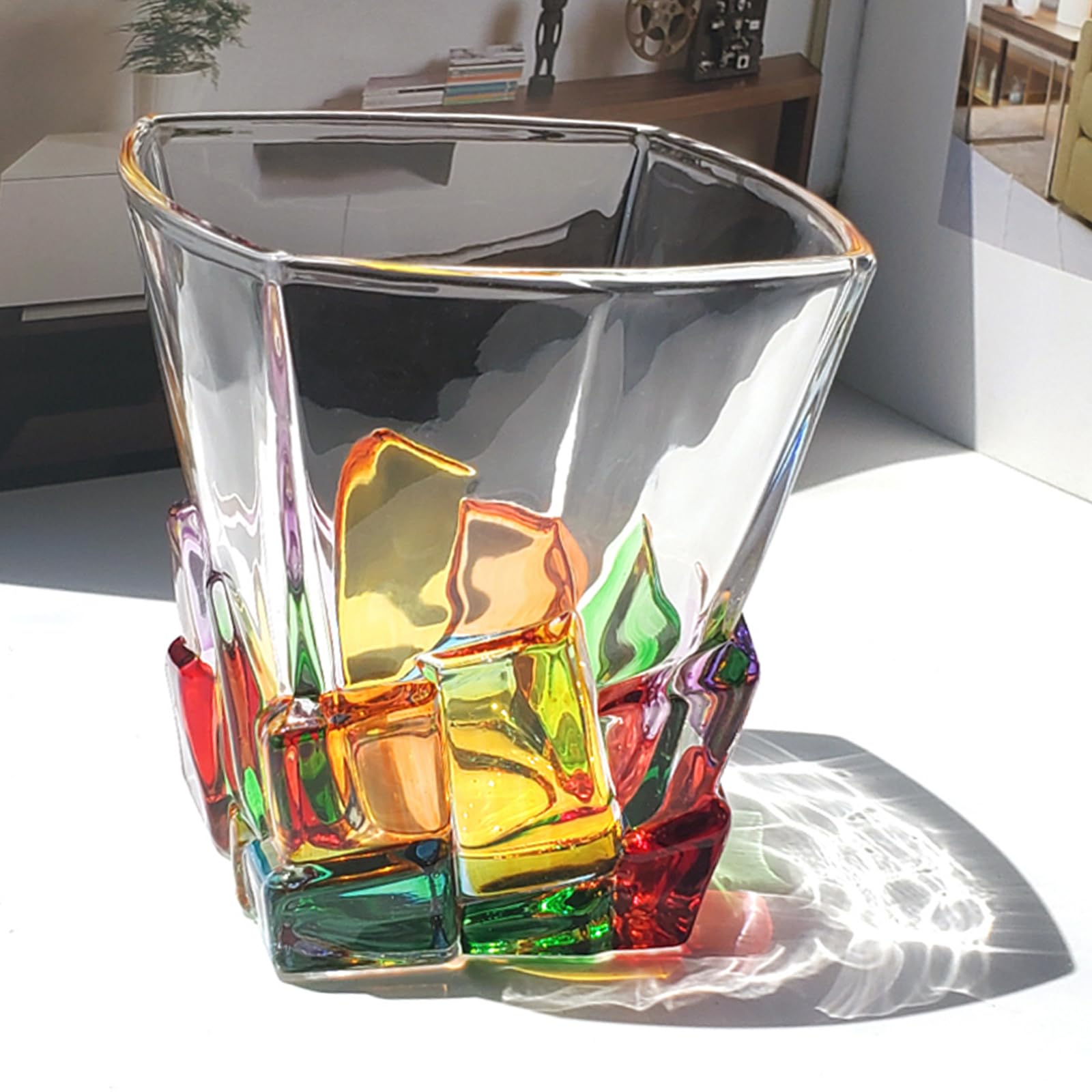 Verre à whisky multicolore pour vos soirées et apéritifs maison