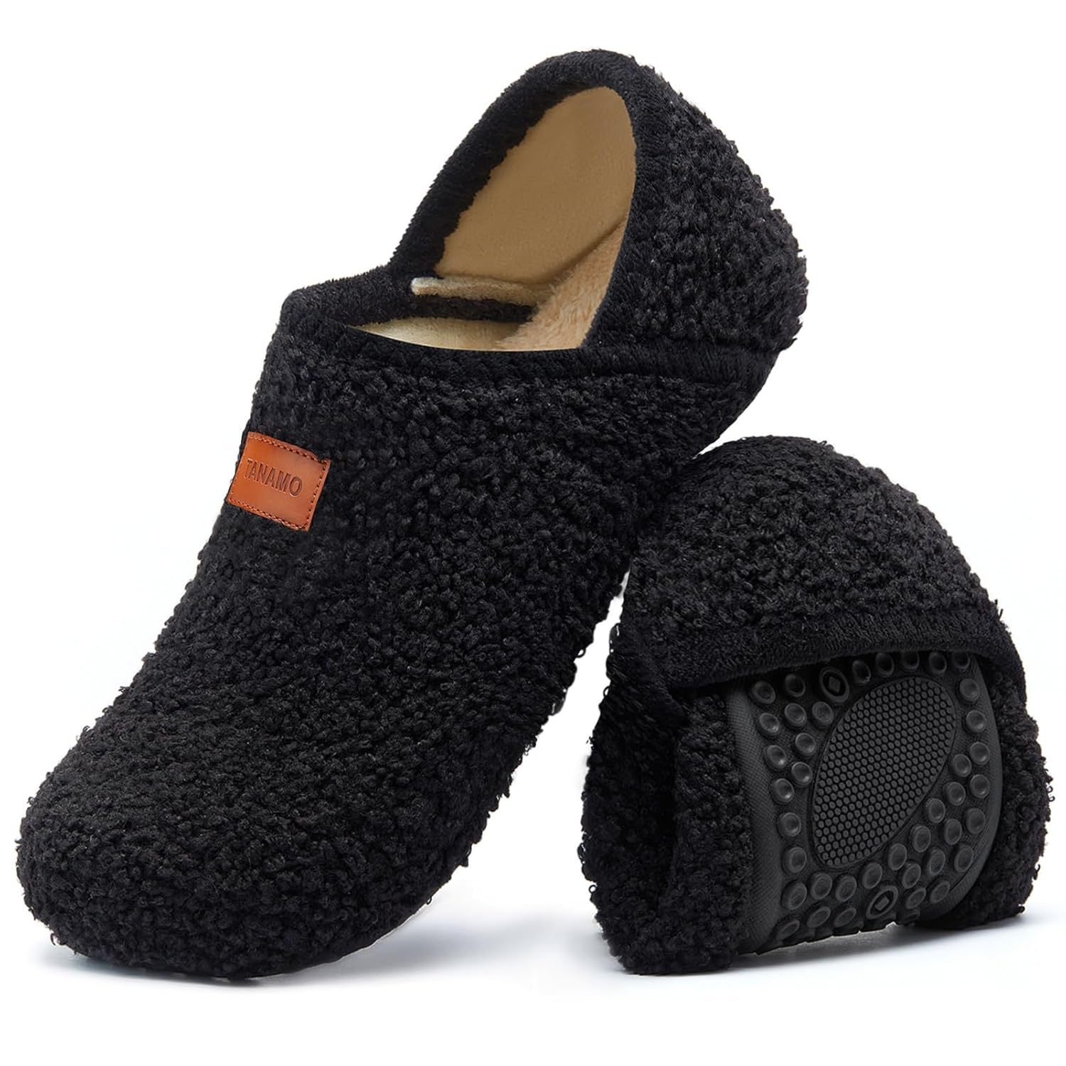 Tanamo House Slippers for Women Men Indoor Barefoot Slippers Socks Slip on House Shoes Cozy Comfy Slippers for
