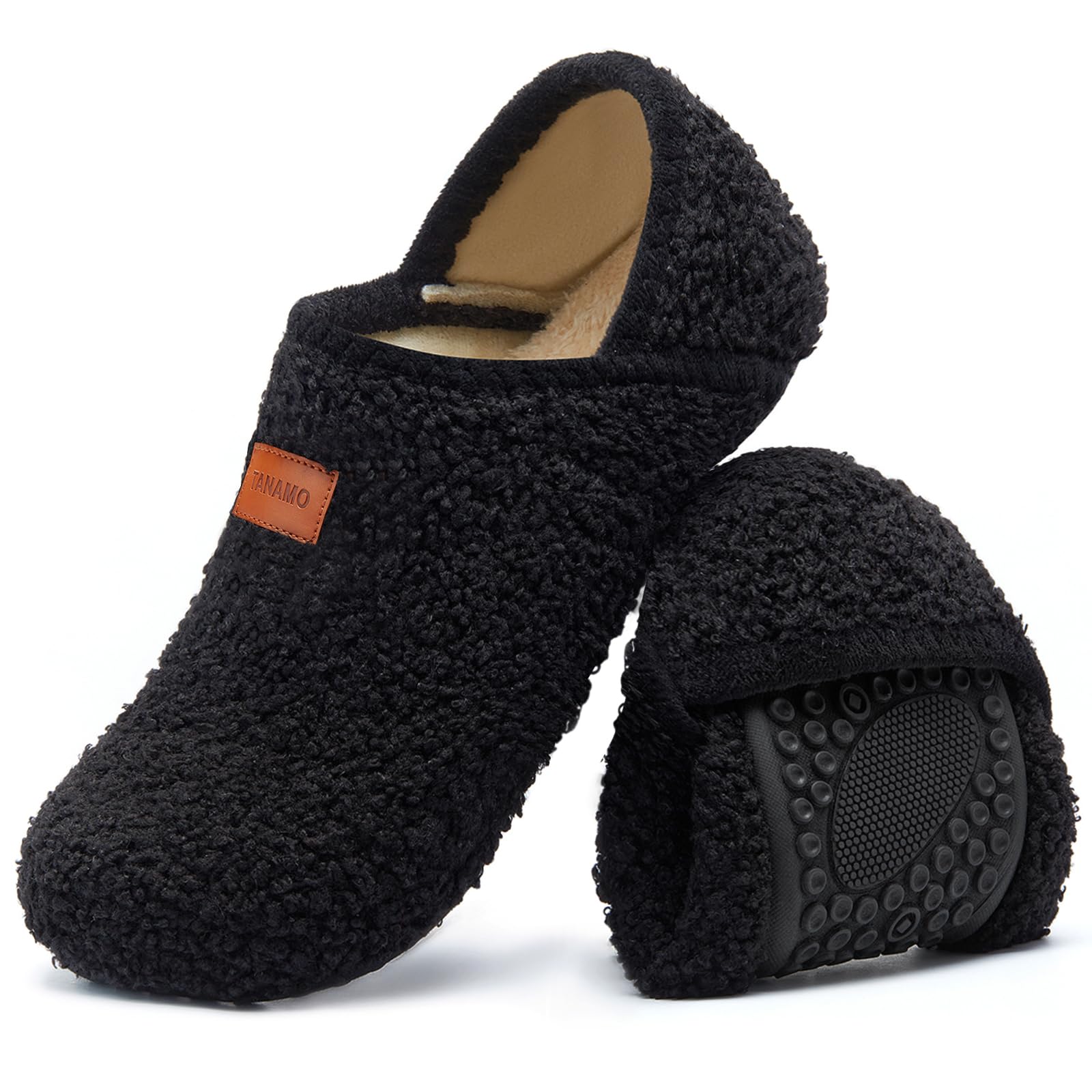 Tanamo House Slippers for Women Men Indoor Barefoot Slippers Socks Slip on House Shoes Cozy Comfy Slippers for