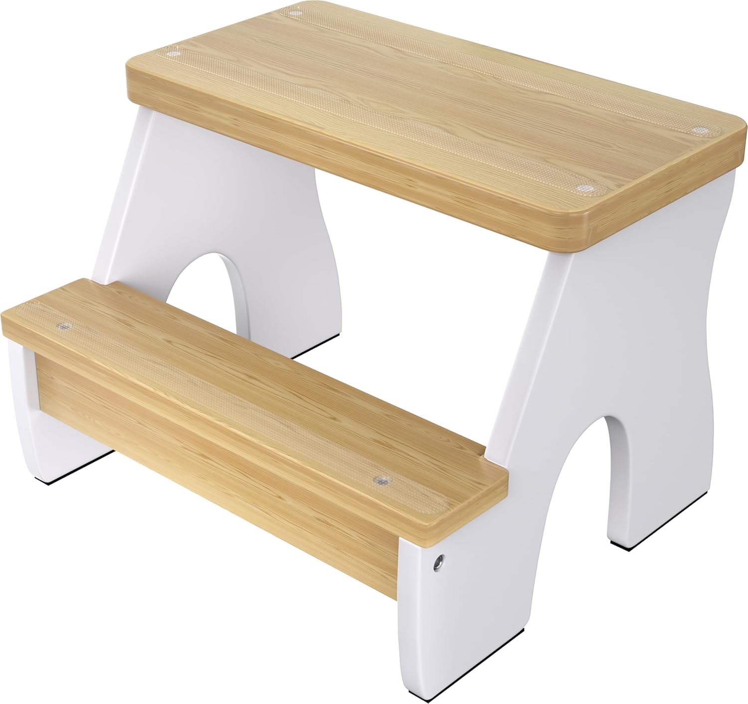 KST36 WoodRise Kitchen Step Stool for Office Breakroom with Solid Wood Frame