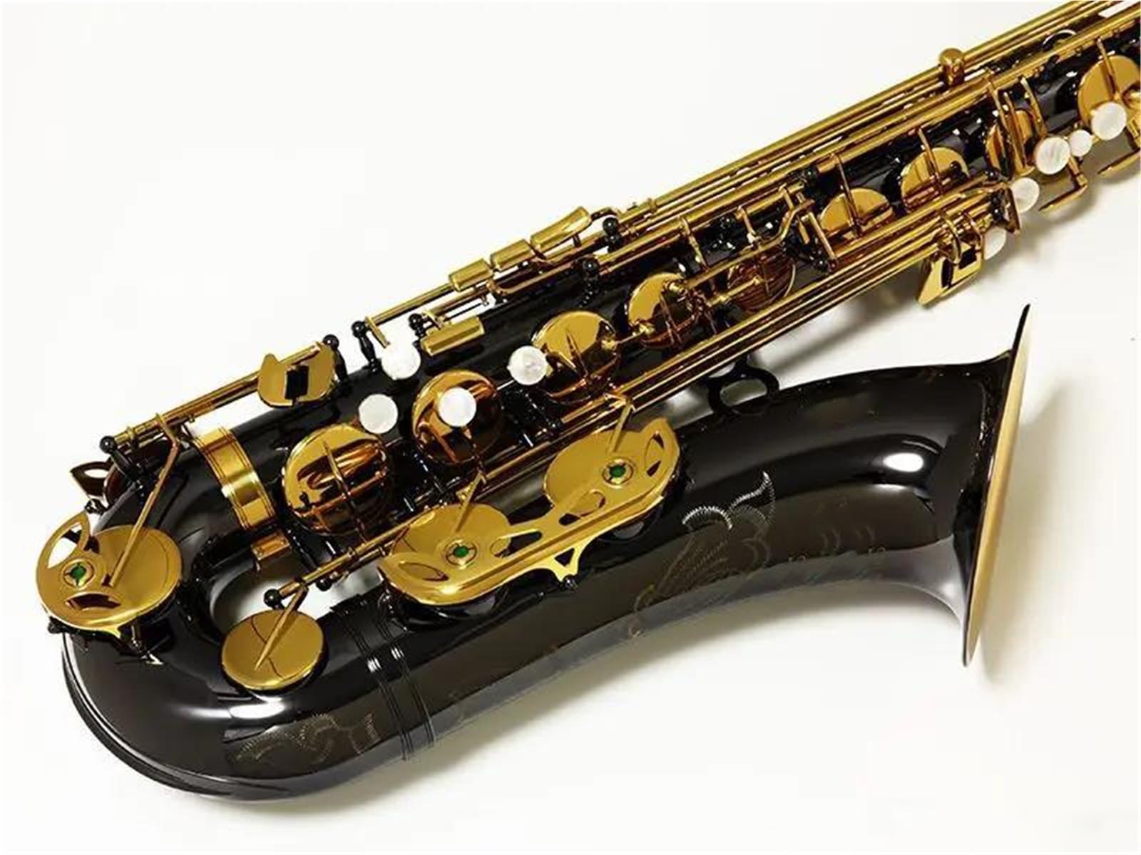 Saksofon Tenorowy Instrument Dęty Drewniany Klawisz B Mosiądz Niklowany Ustnik Dostępny W Wielu Kolorach Zestaw Saksofonowy(3)