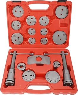 KUNTEC 18 Pieces Disc Brake Caliper Compressor Rewind Tool Set and Wind Back Tool Kit for Brake Pad Replacement Reset