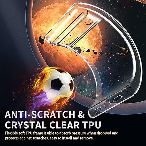 Miniatura 5 de Bokoo Funda transparente para Google Pixel 6a Funda protectora de silicona de poliuretano termoplástico transparente suave y delgada para Google