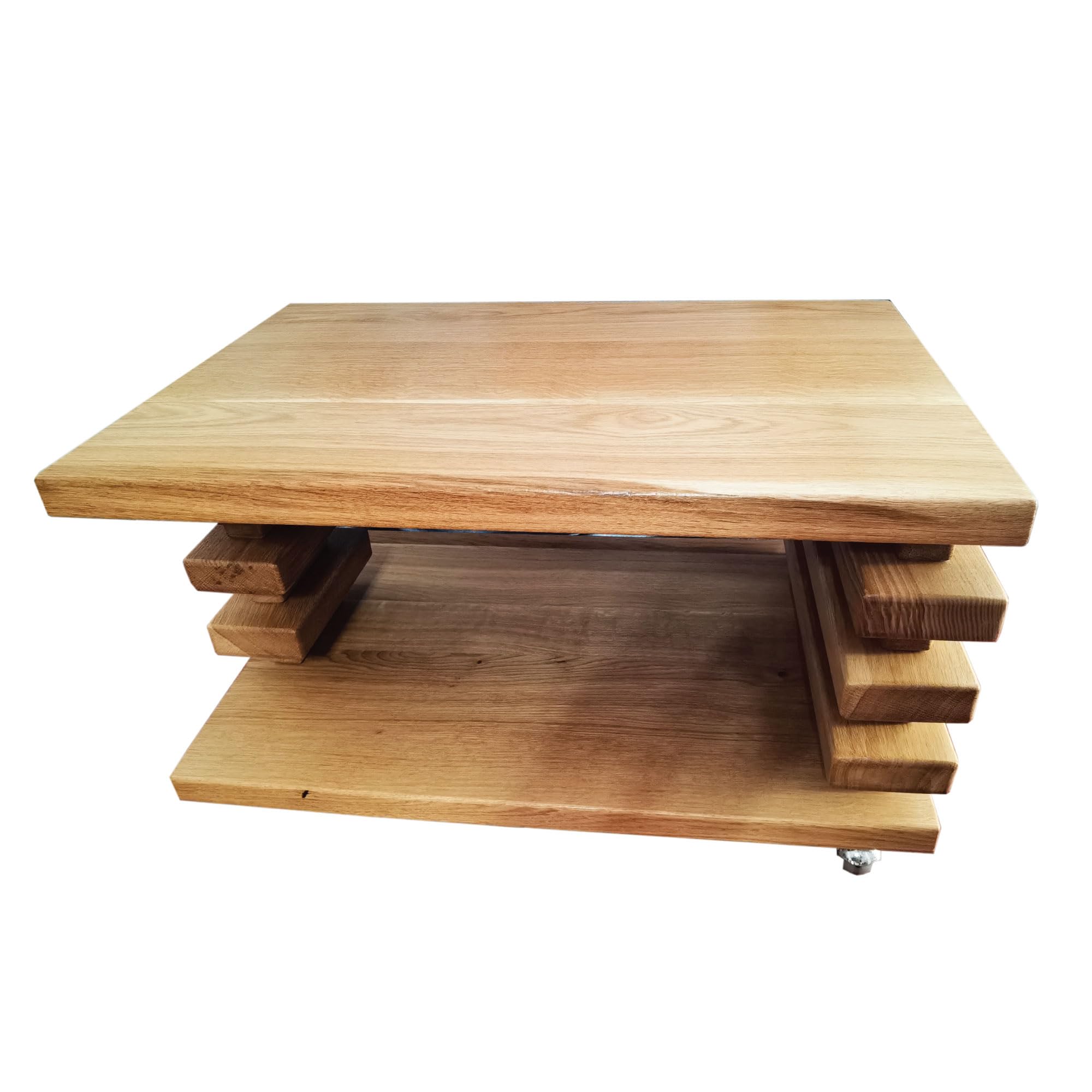 Table basse Hermine rectangulaire en chêne bois véritable 120cm