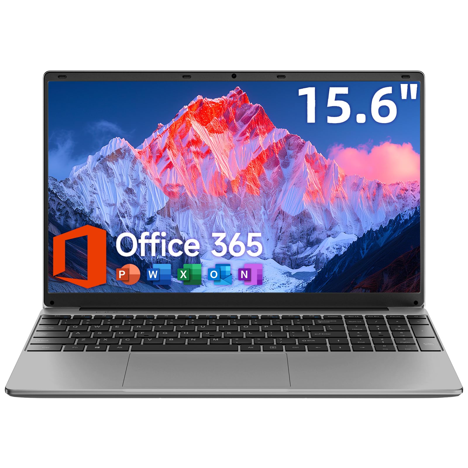 Amazon.com: 15.6 Inch Laptop with Office 365, 4GB RAM, 128GB