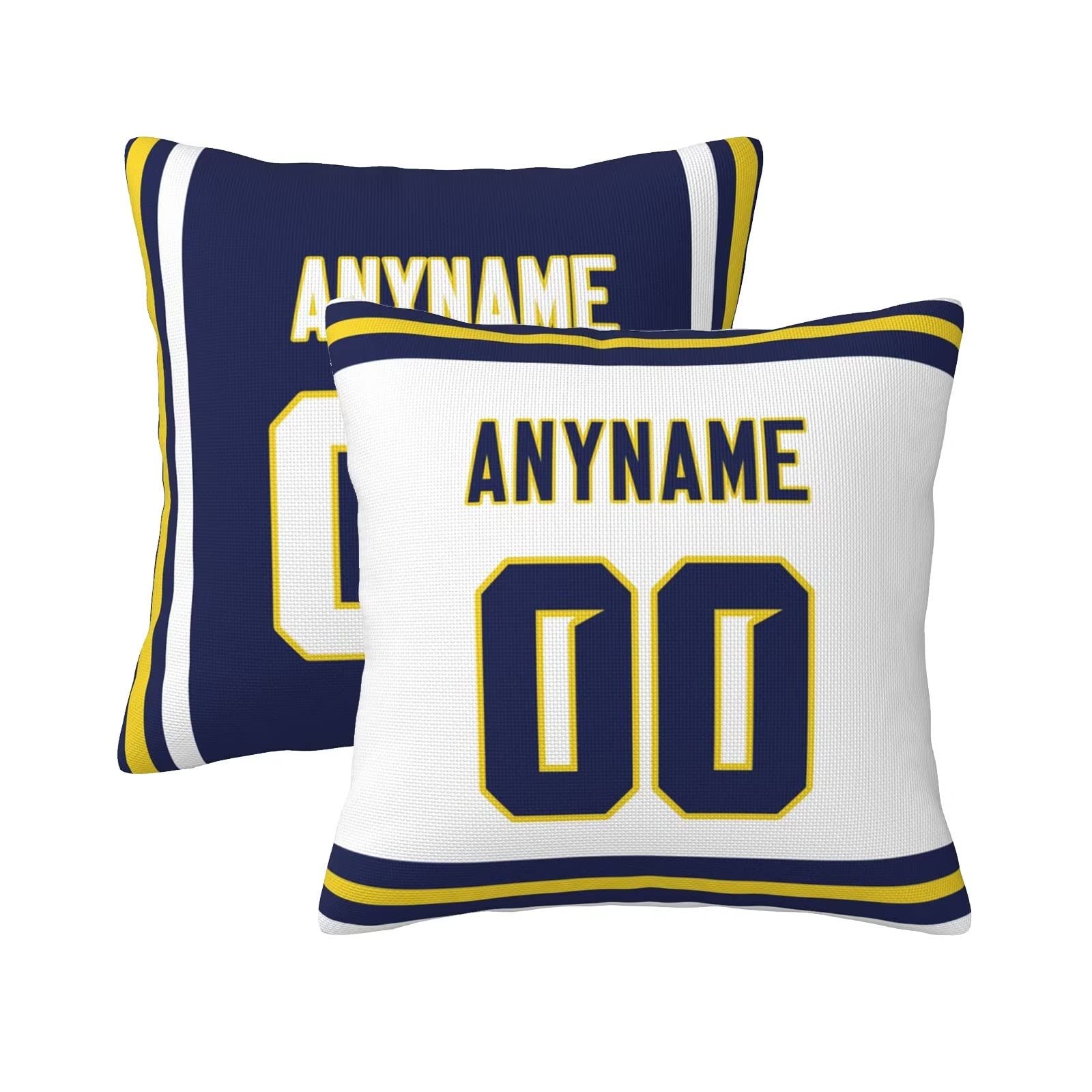 Slaccvd Custom University Throw Basketball Pillow Cases(2Packs) Personalized Design Any Name and Number 18