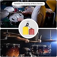 Vista 4 de CashBeat Bloque de atasco de plástico, accesorio de percusión de paso alta/baja para kit de batería