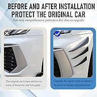 Vista 7 de Paquete de 6 aletas de coche, kit universal para parachoques delantero, divisor de labio, difusor anticolisión para el cuerpo, pegatinas decorativas