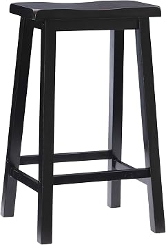 Powell Furniture Powell Antique Black with Sand Through Terra Cotta Bar Stool, 29" Seat Height barstool