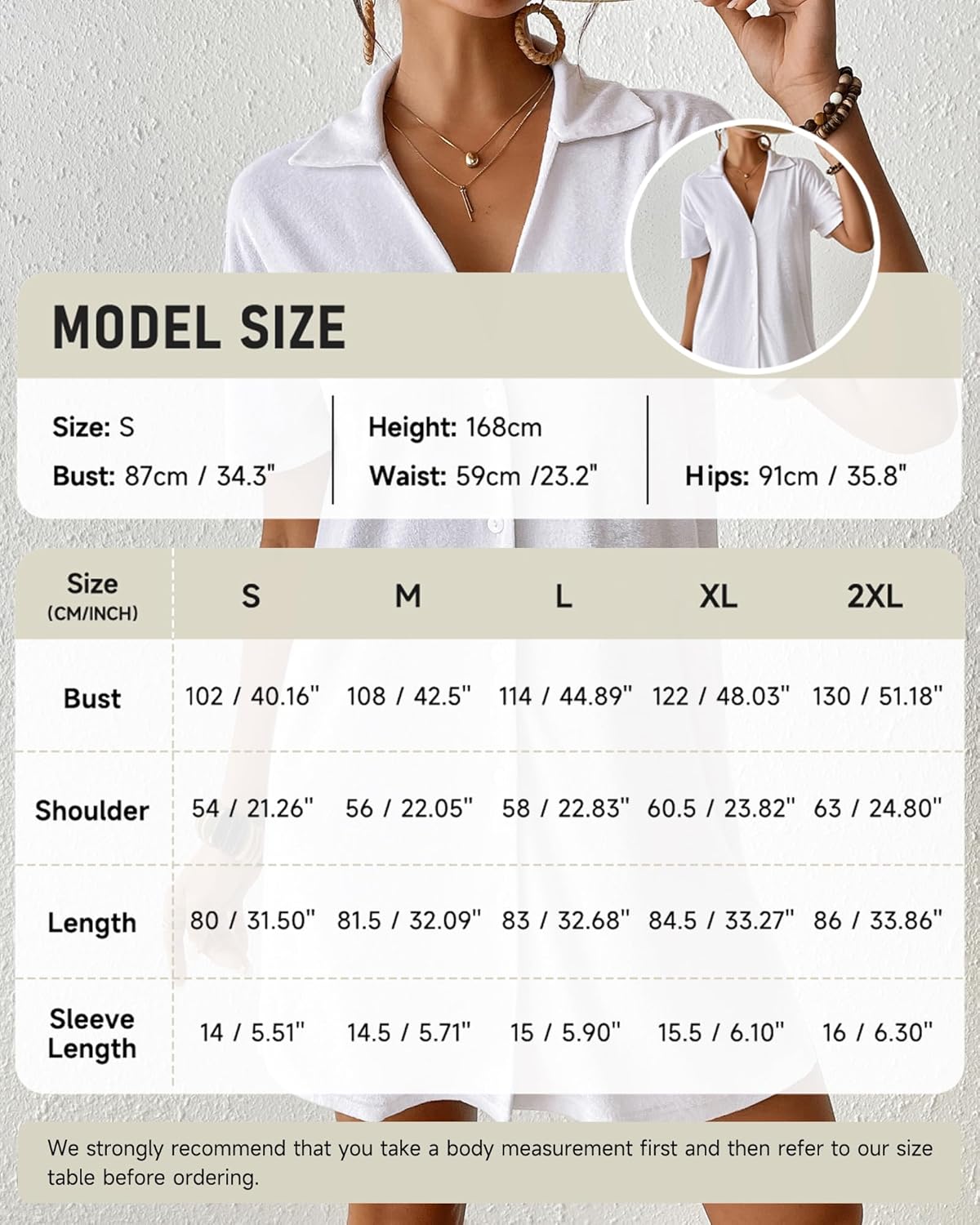 Bsubseach Terry Cloth Swim Cover Up 2026 Button Down Women Swimsuit Coverup Short Sleeve Blouse Beach Shirt Vacation Wear - Image 6