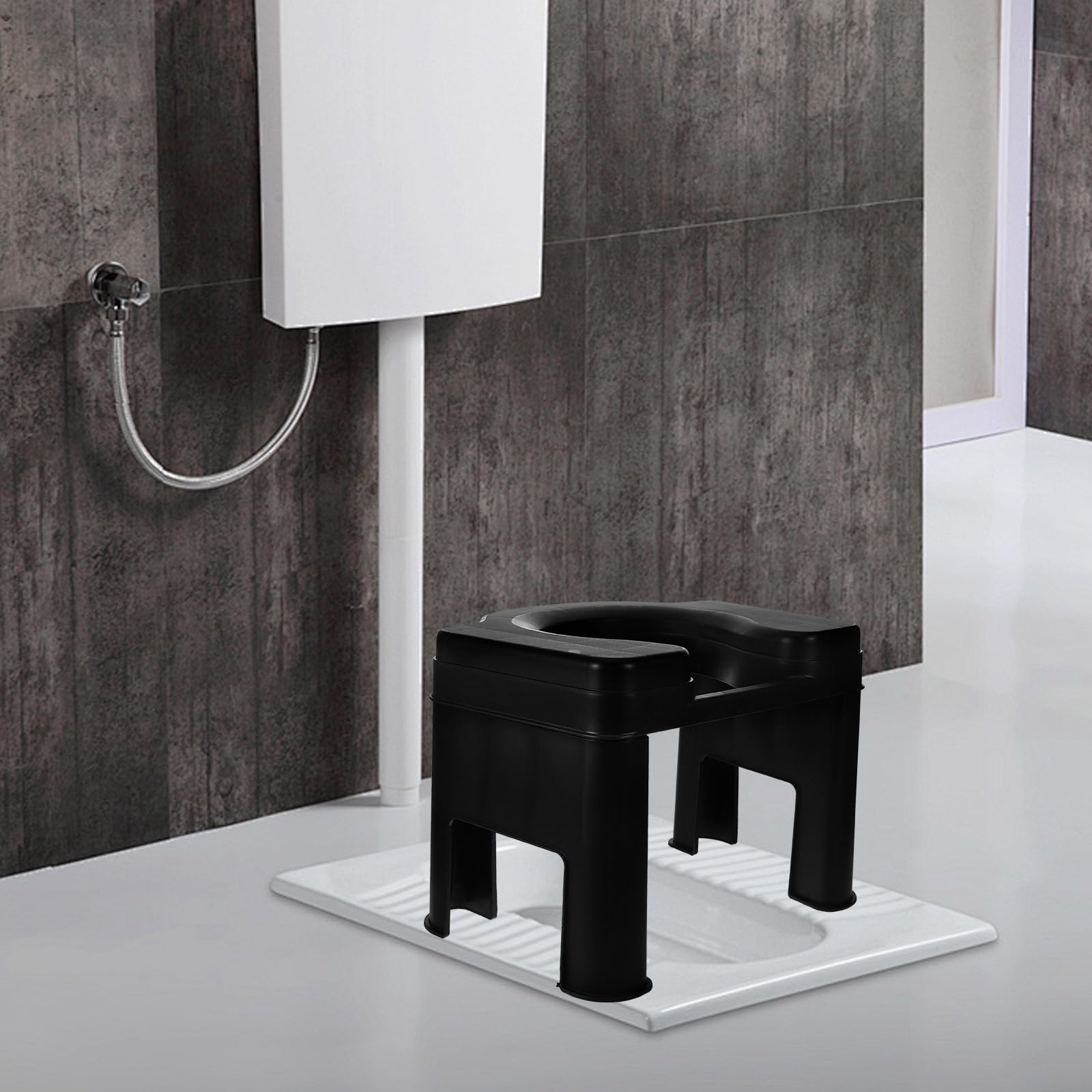 Toilettenhocker 26,5cm Pp Kunststoff Stabil Rutschfest Multifunktionaler Badezimmer Fußhocker für Alltagshilfen und Ältere Nutzer