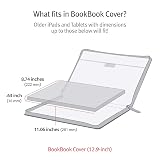 Twelve South BookBook Vol 2 for 12.9-inch iPad Pro (Gen 3 and 4), M1 | Hardback Leather Cover with Pencil/Document/Cable Storage for iPad Pro + Apple Pencil