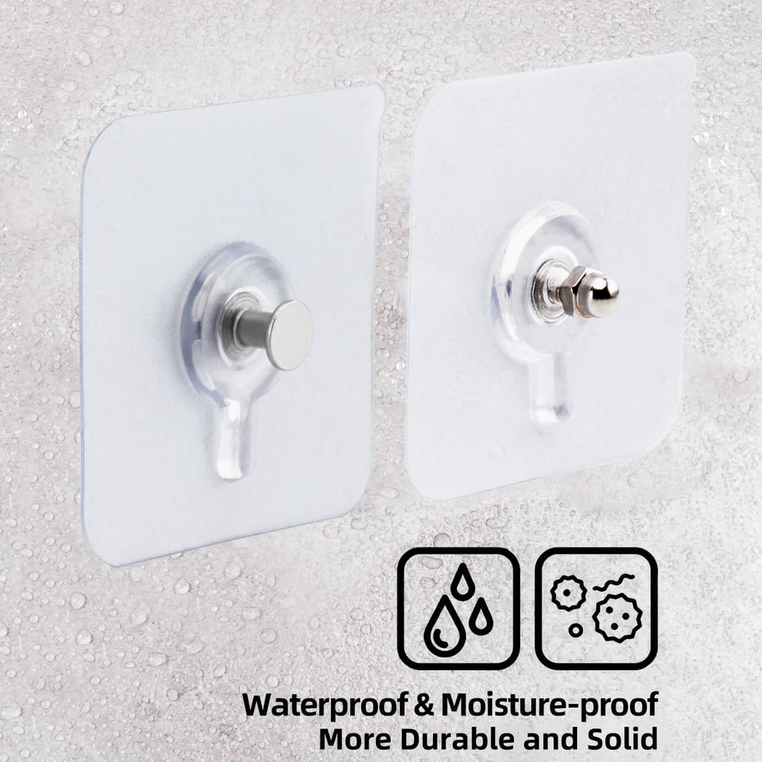Kit para colgar cuadros, 22 piezas, ganchos de marco sin taladro con hardware, capacidad de 44 libras
