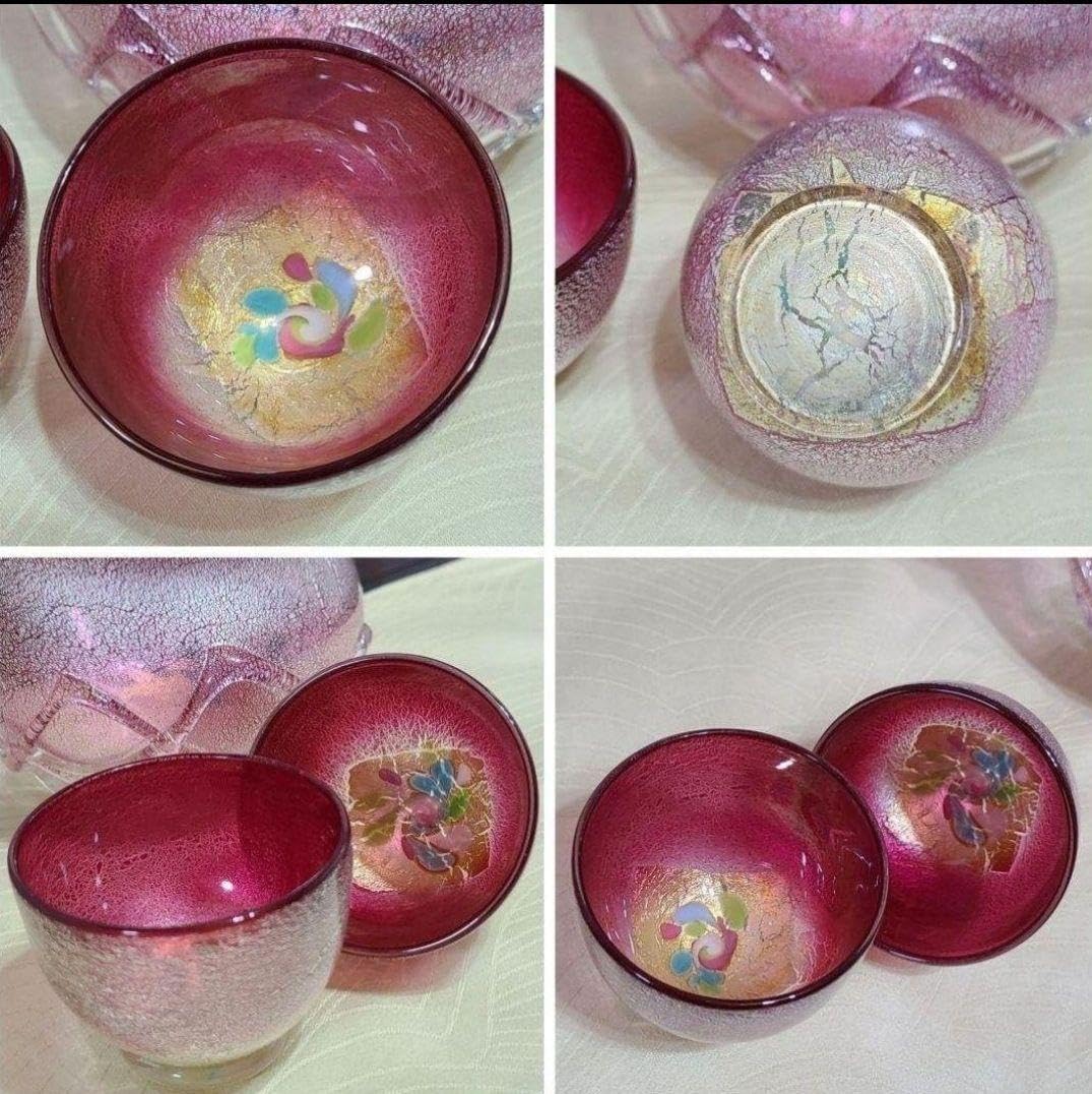 Amazon.co.jp: 食器 お正月 金箔ガラス製品 箔一 酒器セット 金沢箔  