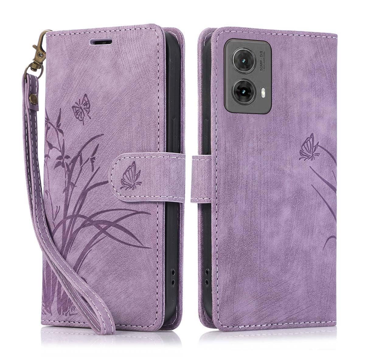 Case Collection Per Cover Otorola Oto G84 - Custodia A Libro In Pelle - Foto 3