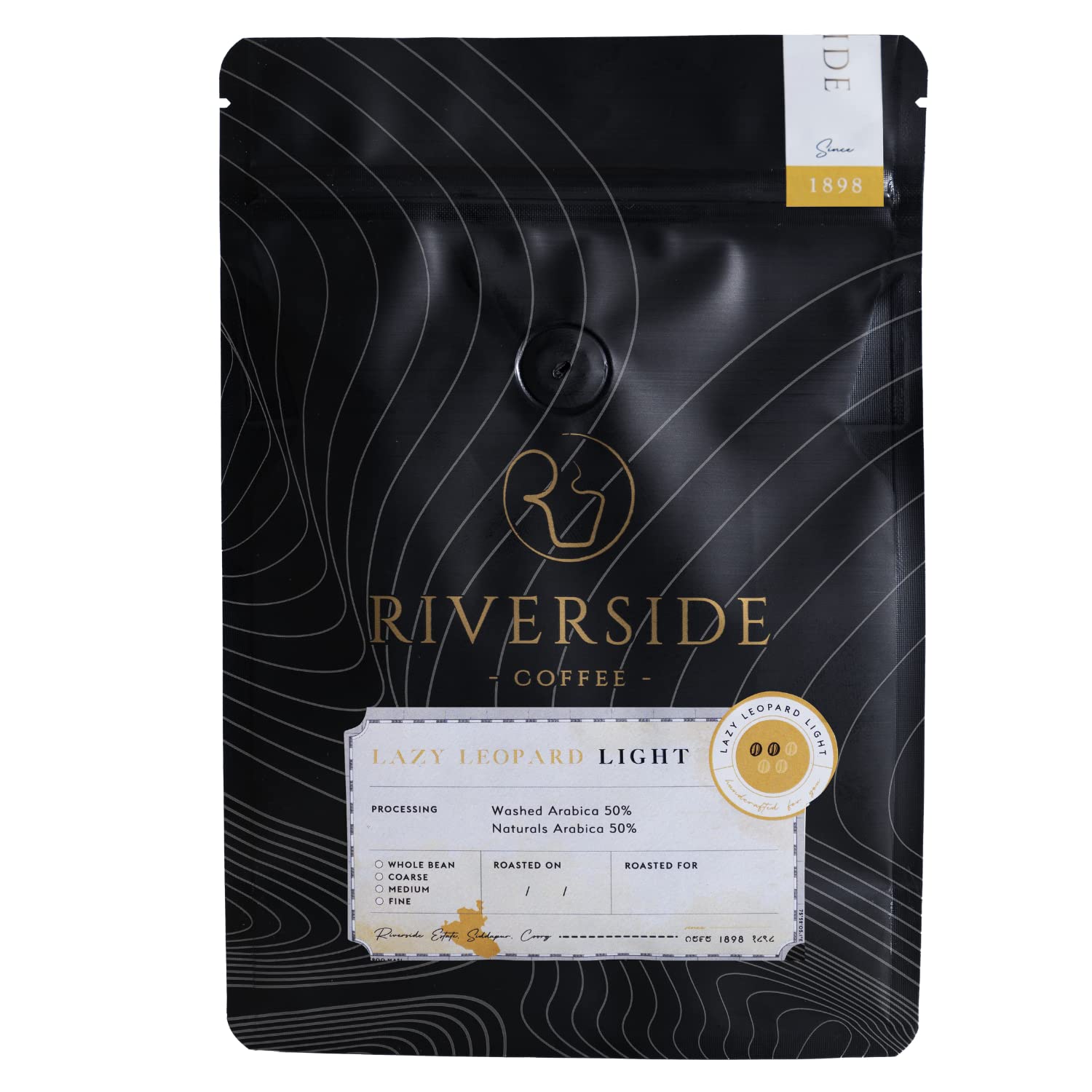 Riverside Coffee Lazy Leopard Light 50% Washed Arabica + 50% Naturals Arabica, Light Roast 250 gm, Pure Indian Freshly Roasted Ground Coffee Sourced Directly From Coorg, Coarse Powder For Cold brew (B0BVQSDRYN) Amazon Price History, Amazon Price Tracker
