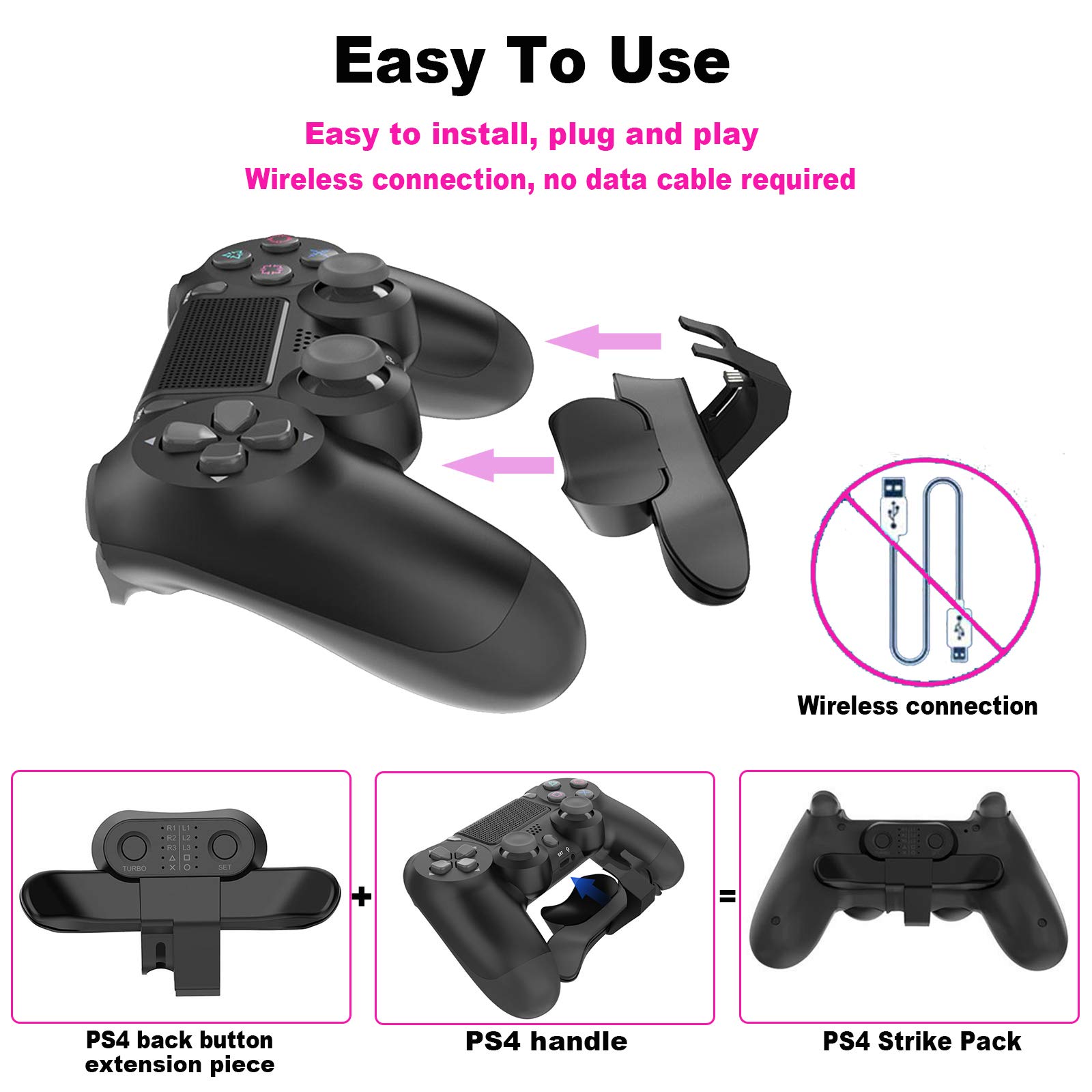 Strike Pack Ps4 Ps4 Back Button Attachment For Ps4 Controller