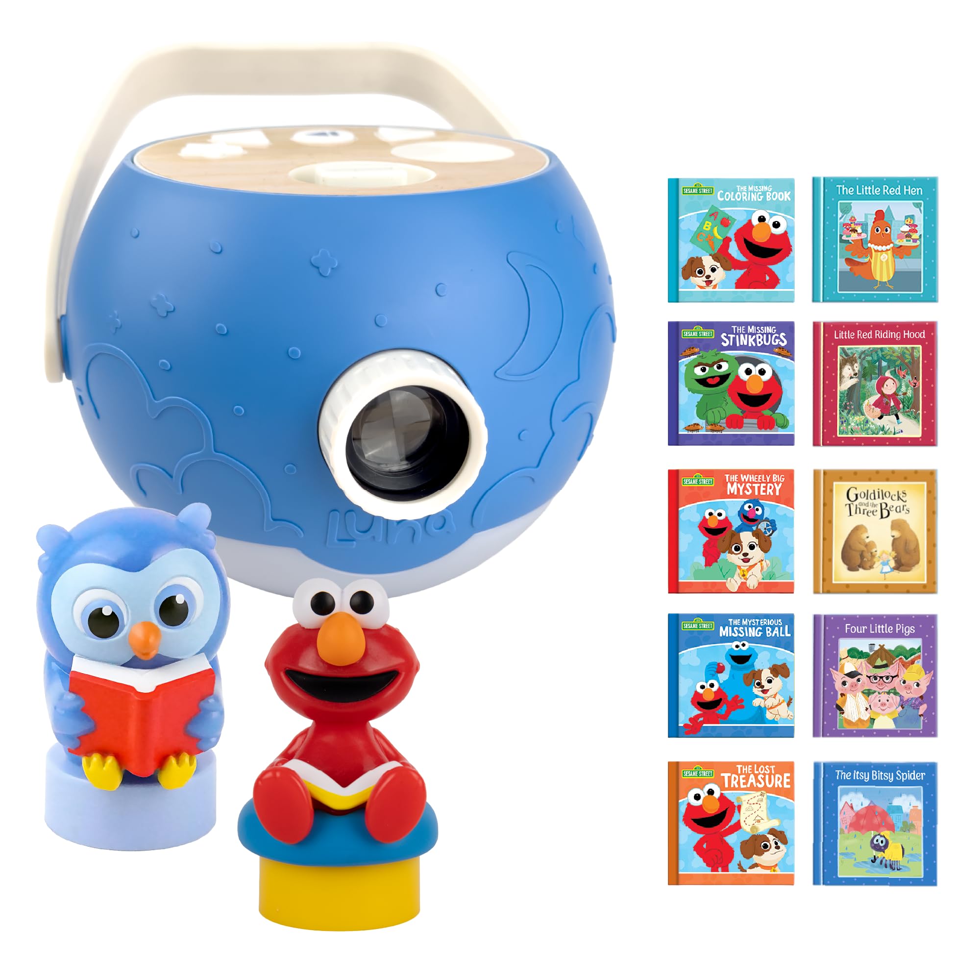 Kids Book Projector - 5 Elmo &amp; 5 Fairytale Stories, 10 Songs, Ages 3+