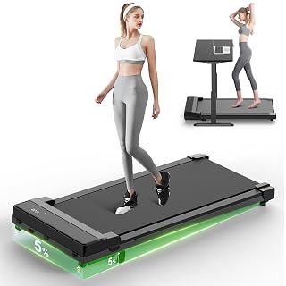 Walking Pad Laufband für Zuhause - Treadmill mit 5% Steigung with Incline for Home Office Büro Laufbänder Unter Desk Mini Klein Tragbares Gehband Tretmühle Leises Lauf Running Machine Schreibtisch - Amazon product rated Grade B