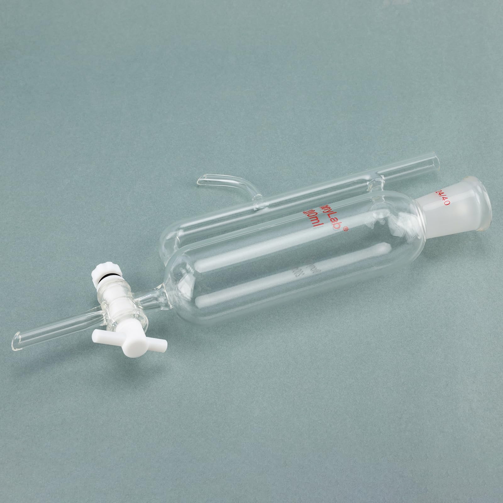 stonylab Séparateur de Réservoir d'huile à Eau avec Joint 24/40, Water Oil Receiver Separator pour Alimentation de Laboratoire, 200ml