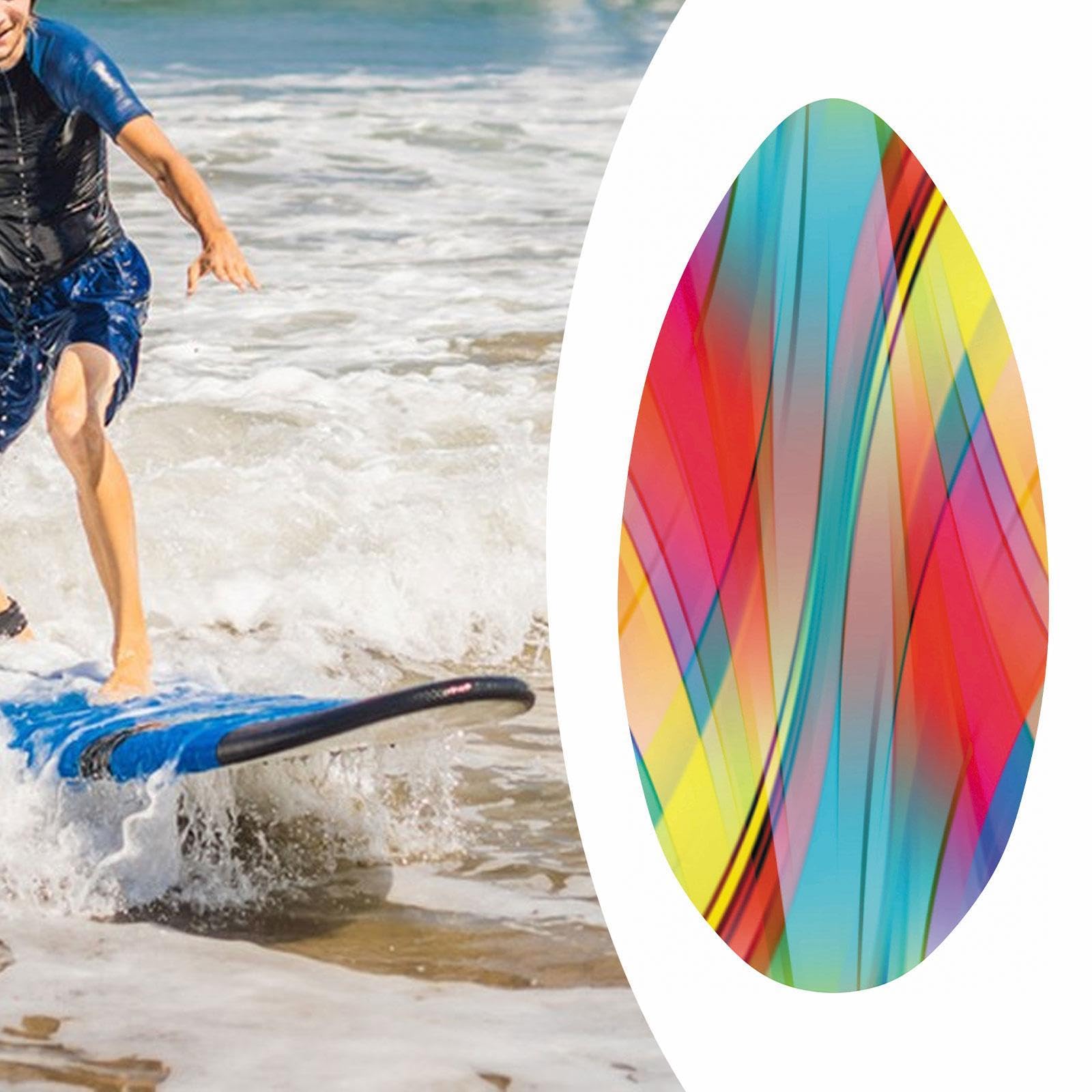 Tabla de Skimboard de 41 Pulgadas, Tabla de Skimboard, Tabla de Surf Acuática Premium para Principiantes Y Adultos, Style D