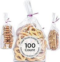 Vista 11 de Restaurantware Bag Tek - Bolsas al por menor de 2 x 1.5 x 5 pulgadas, 100 bolsas duraderas para dulces - Bolsas BOPP transparentes desechables