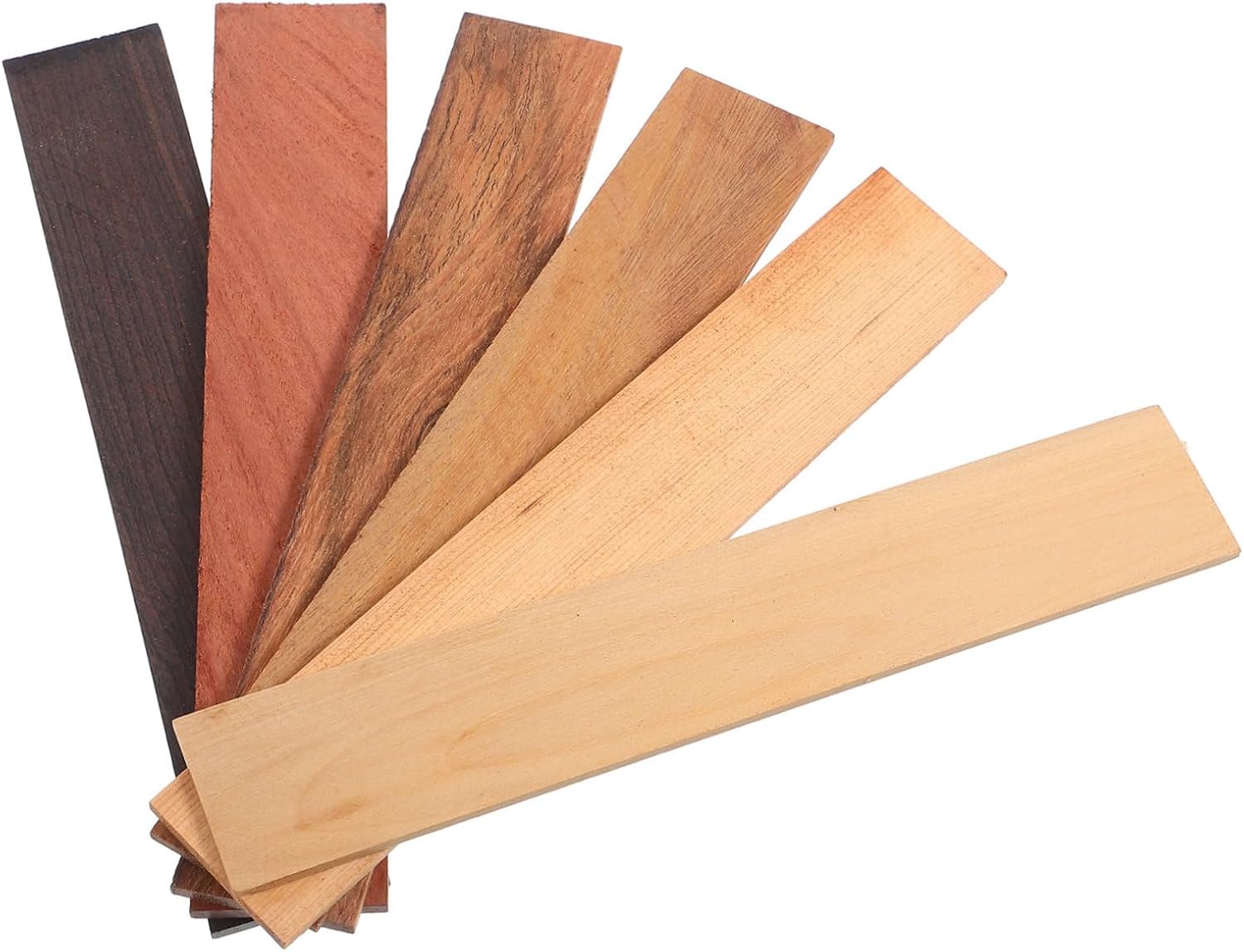 DOITOOL 6 Pcs Rosewood Planks Board Cedar Veneer Furniture Strips Bench Slats