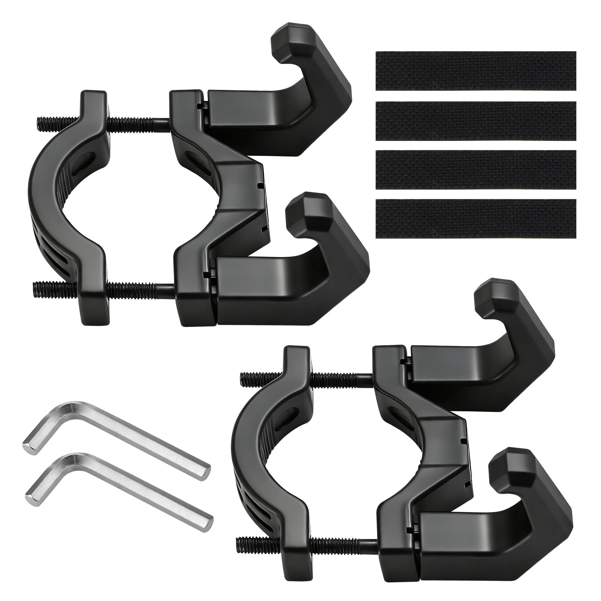YiliYa Gancho para Patinete Eléctrico Doble Gancho Frontal E Scooter Negro Paquete de 2