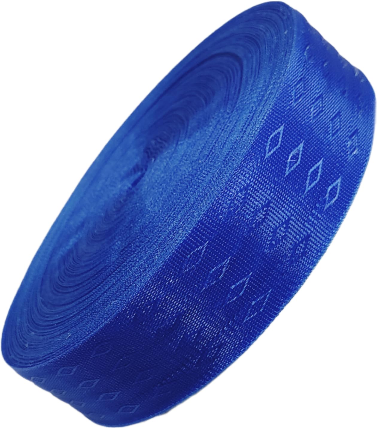 Hope Kart Nylon Plastic Niwar Fabric Roll Patti Patta for Bags Piping Handle Folding Bed Chair Making, Round, Multicolor, 2 Inch Plain, 80 Meters, Pack of 1 (2 Inch Plain, Blue)