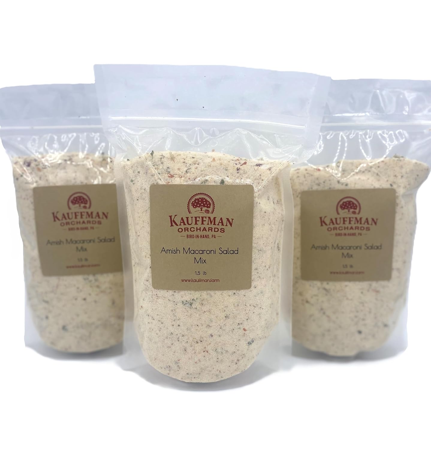 Kauffman Orchards Natural Amish Macaroni Salad Mix In Bulk, Resealable Bag, 1.5 Lb. (1.5 Lb Bag)