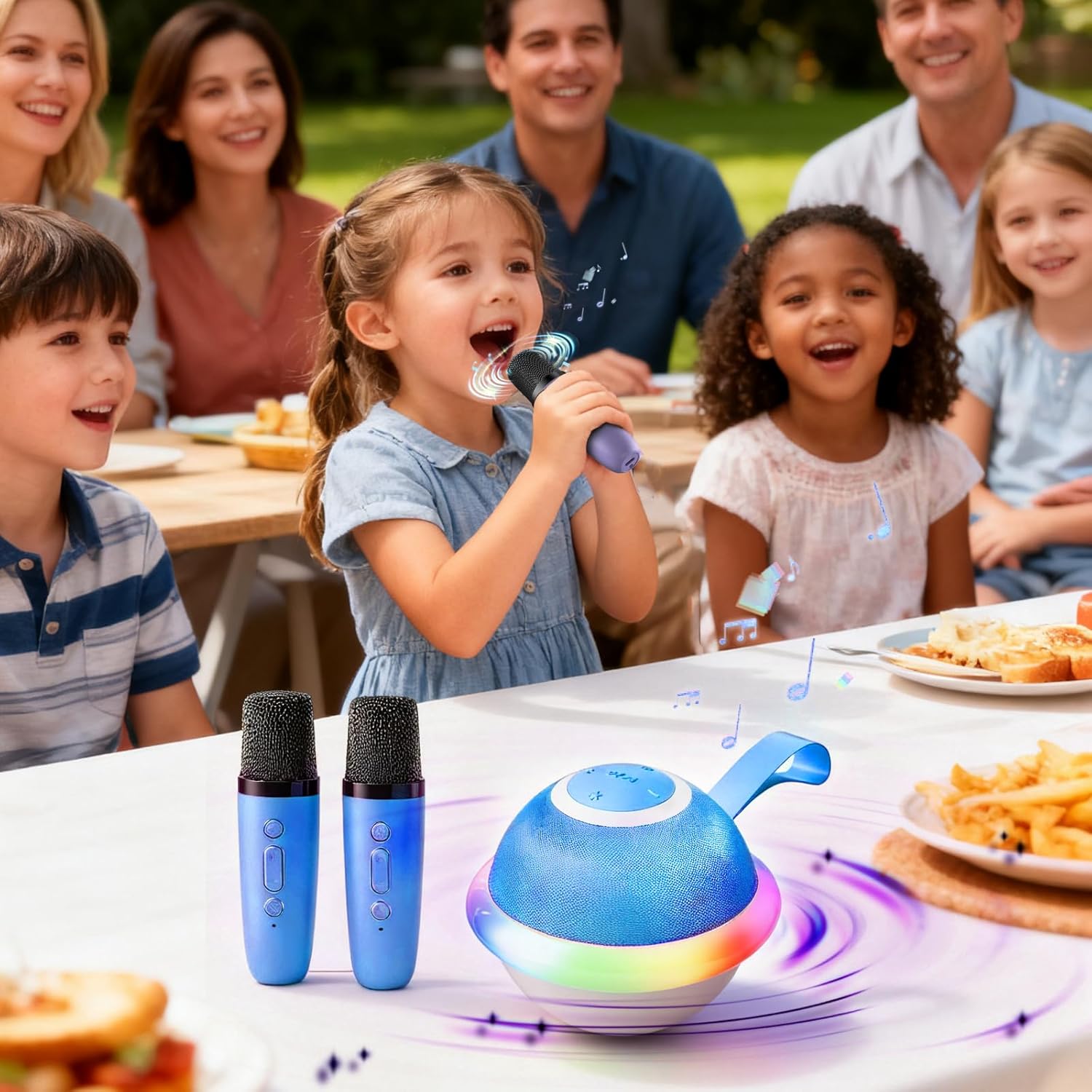 Kids Karaoke Machine for Boys Girls with Dual Microphones for Ages 3-12, Youth Kara... - Image 8