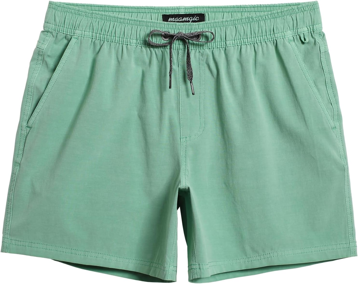 maamgic Men's 5 inch Inseam Shorts Pull-On Relaxed Fit Comfort Stretch Short Shorts with Pocket