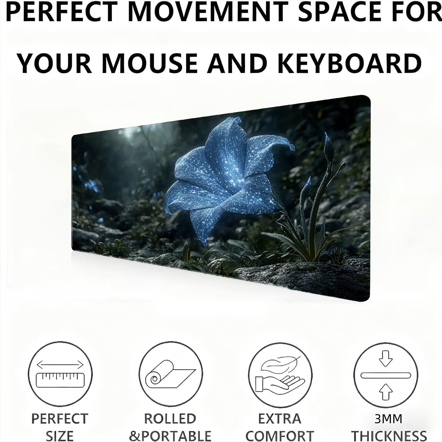 Podkładka pod mysz, podkładka pod mysz XXL 1200 x 600 podkładka pod mysz dla graczy, wodoodporna gumowa podstawa, duża podkładka pod mysz do gier na biurko zszyte krawędzie wodoodporna antypoślizgowa