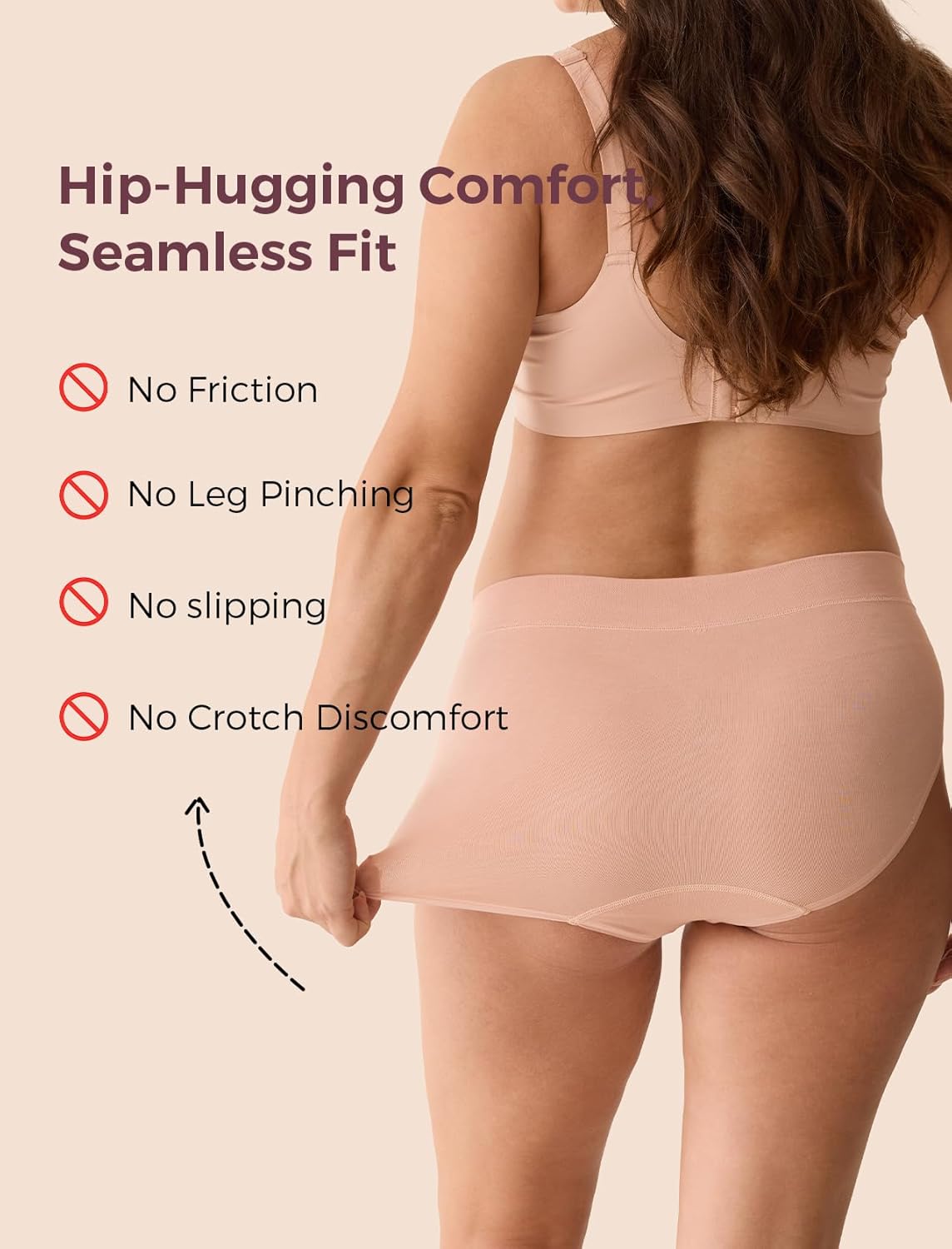 Momcozy Maternity Underwear Seamless, Pregnancy Postpartum Panties Under Bump Maternity Underwear Cotton - Image 5