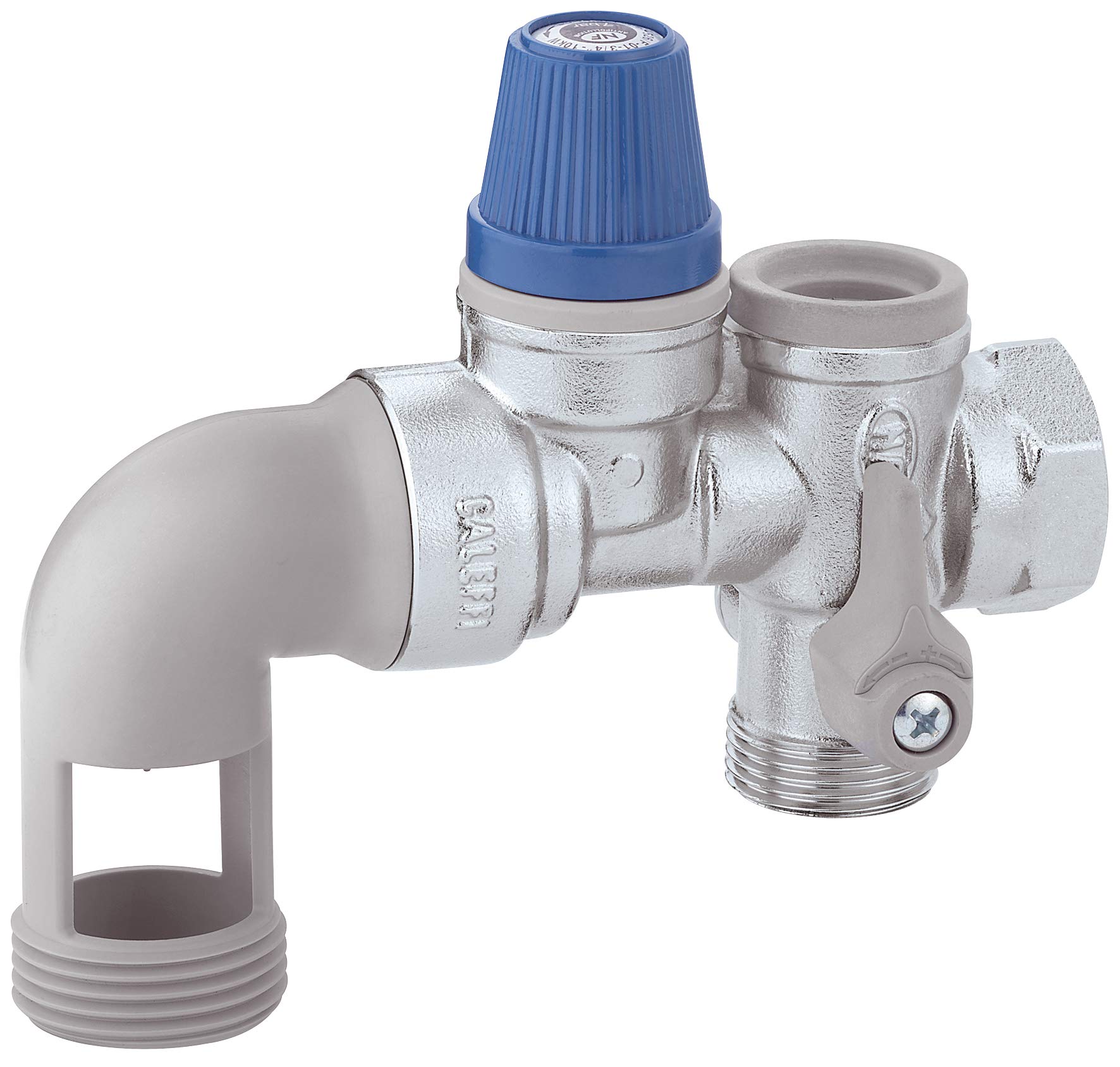 Dipra 904060 Groupe sécurité coudé Anti-calcaire Chauffe Eau, Bleu