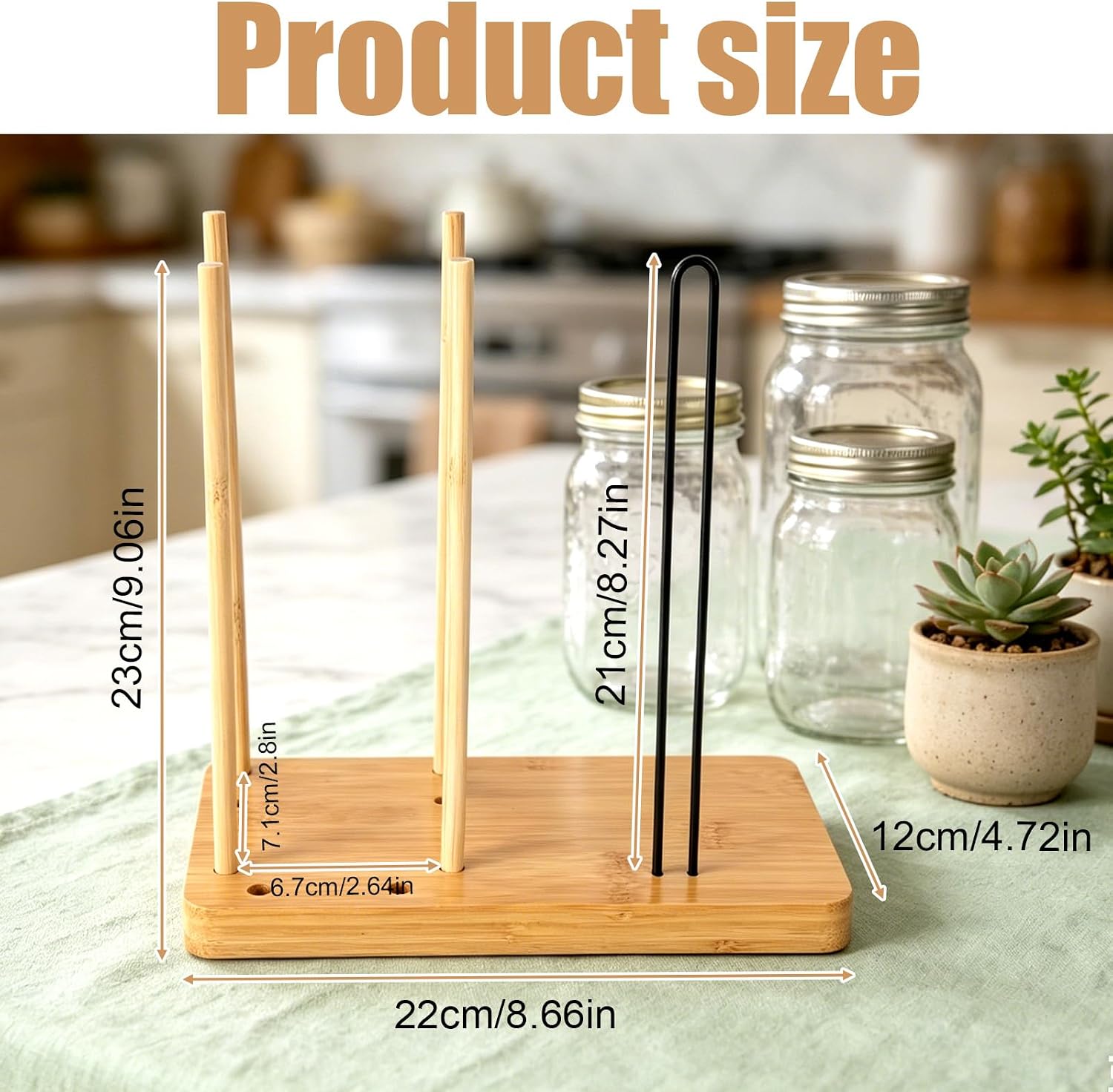 2pcs Mason Jar Lid Organizer & Holder, Adjustable Tumbler Lid Storage