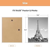 Vista 61 de upsimples - Marco de 12 x 16 pulgadas, color blanco, paquete de 3 marcos de fotos, marco de póster para montaje en pared horizontal o vertical, a