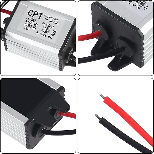 Miniatura 5 de 2 unids 12 V a 3.7 V convertidor DC reductor Buck regulador de voltaje fuente de alimentación módulo transformador 3A 11W convertidor de energía de