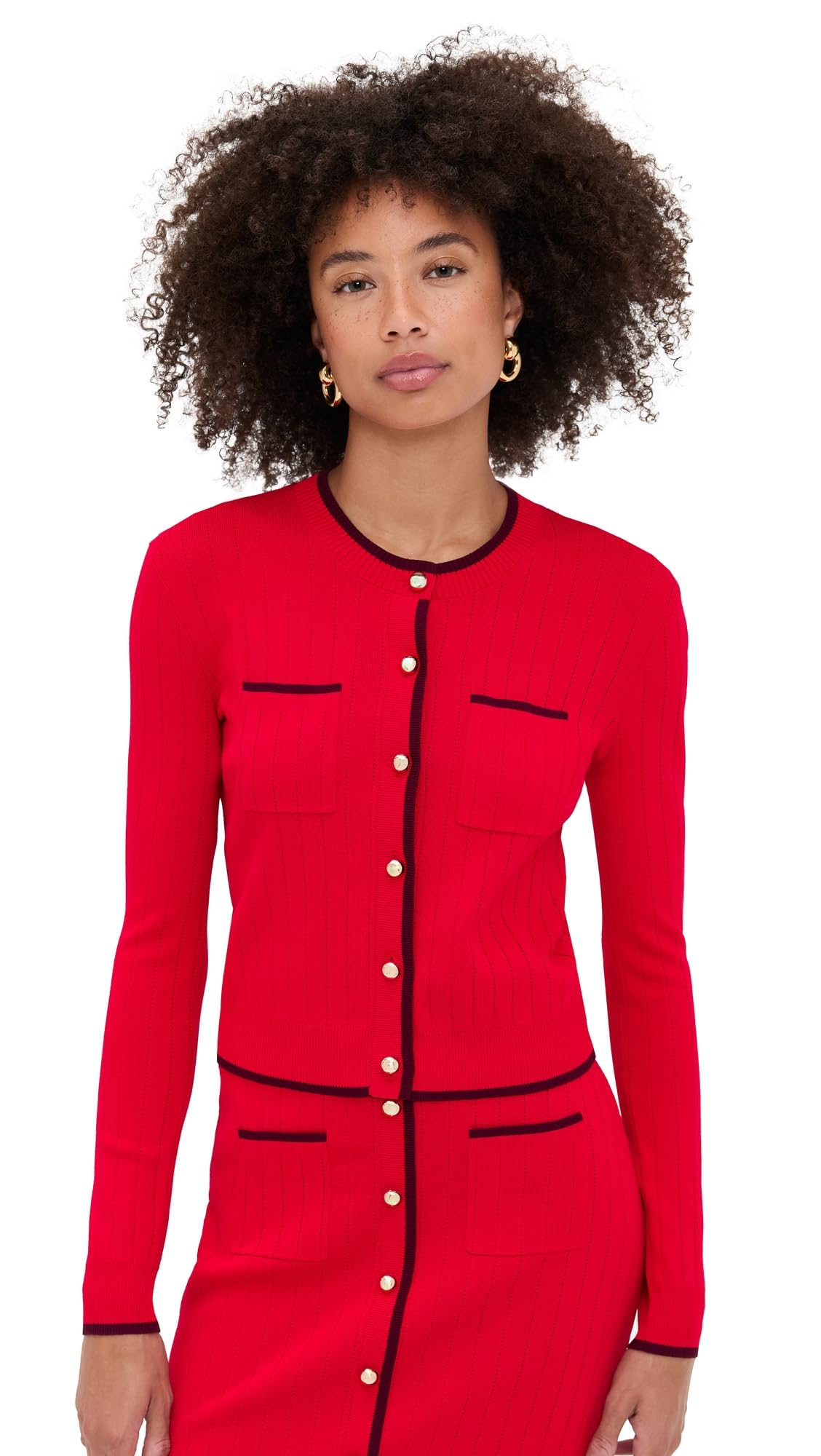 LE BOP Womens Diana Cardigan