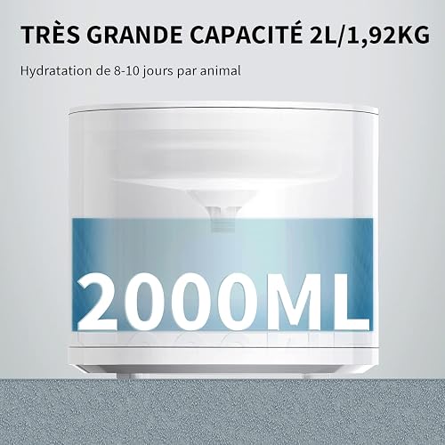 PETKIT EVERSWEET Solo 2 Fontana d'acqua per animali domestici, pompa senza fili, controllo tramite app, ultra silenzioso, modalità Smart/Normal/DND, erogatore d'acqua per cani e gatti-2L - 4