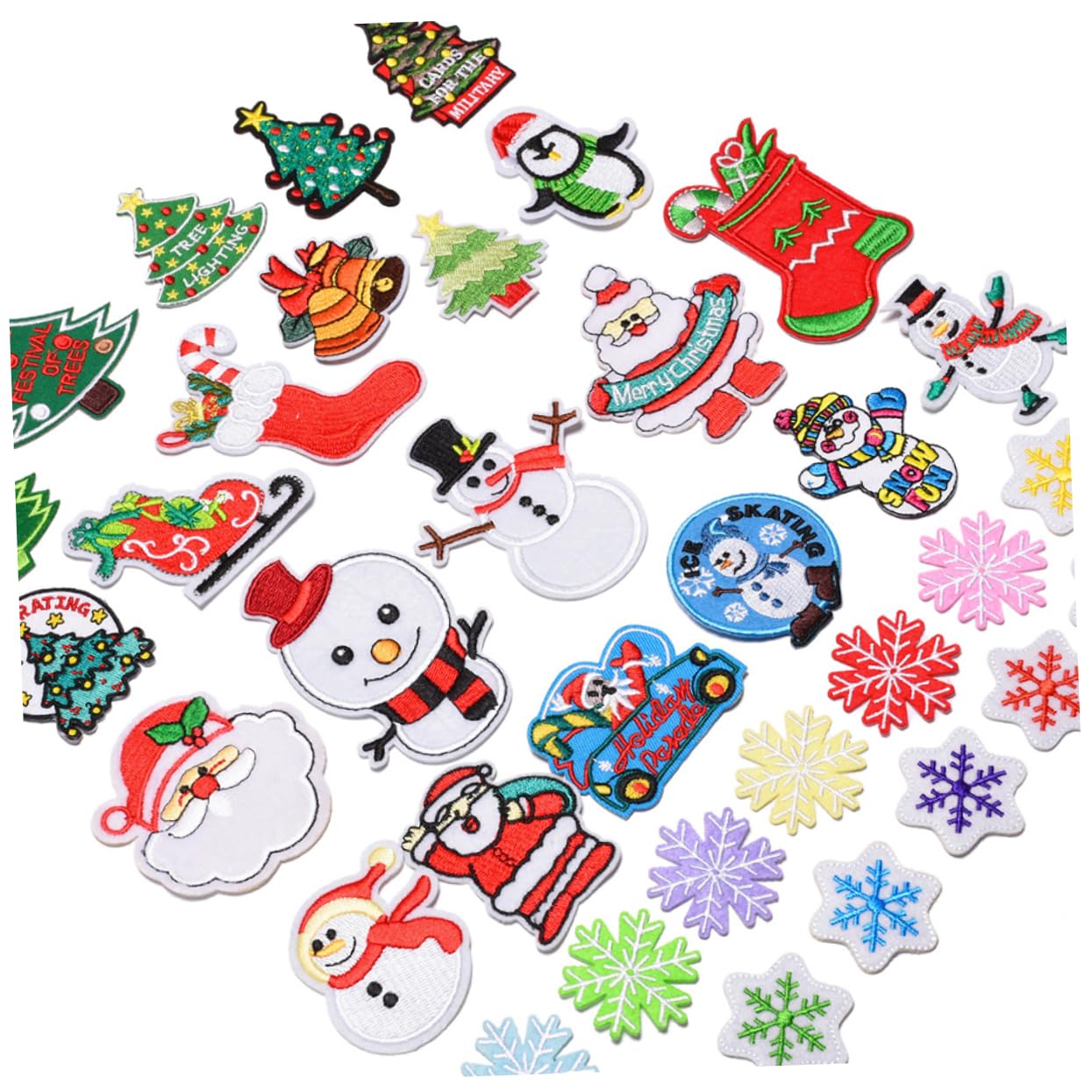 3 Set Di Toppe Ricamate A Tema Natalizio Decorazioni Da Cucire Applique Per Cappelli Jeans Riparazione 34 Pezzi * 3