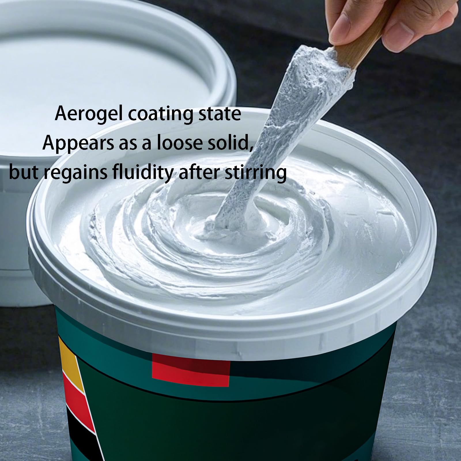 Revestimiento Aislante Térmico Aerogel Aislamiento Térmico Hidrófobo Resistente Humedad Ligero Fuerte Adhesión para Pared Exterior-5L