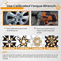 Vista 5 de MIKKUPPA Tuercas de rueda 9/16-18 - Repuesto para Dodge Ram 1500 2002-2011, Durango 2004-2009, Dakota 2006-2010, Chrysler Aspen 2006-2009 ruedas