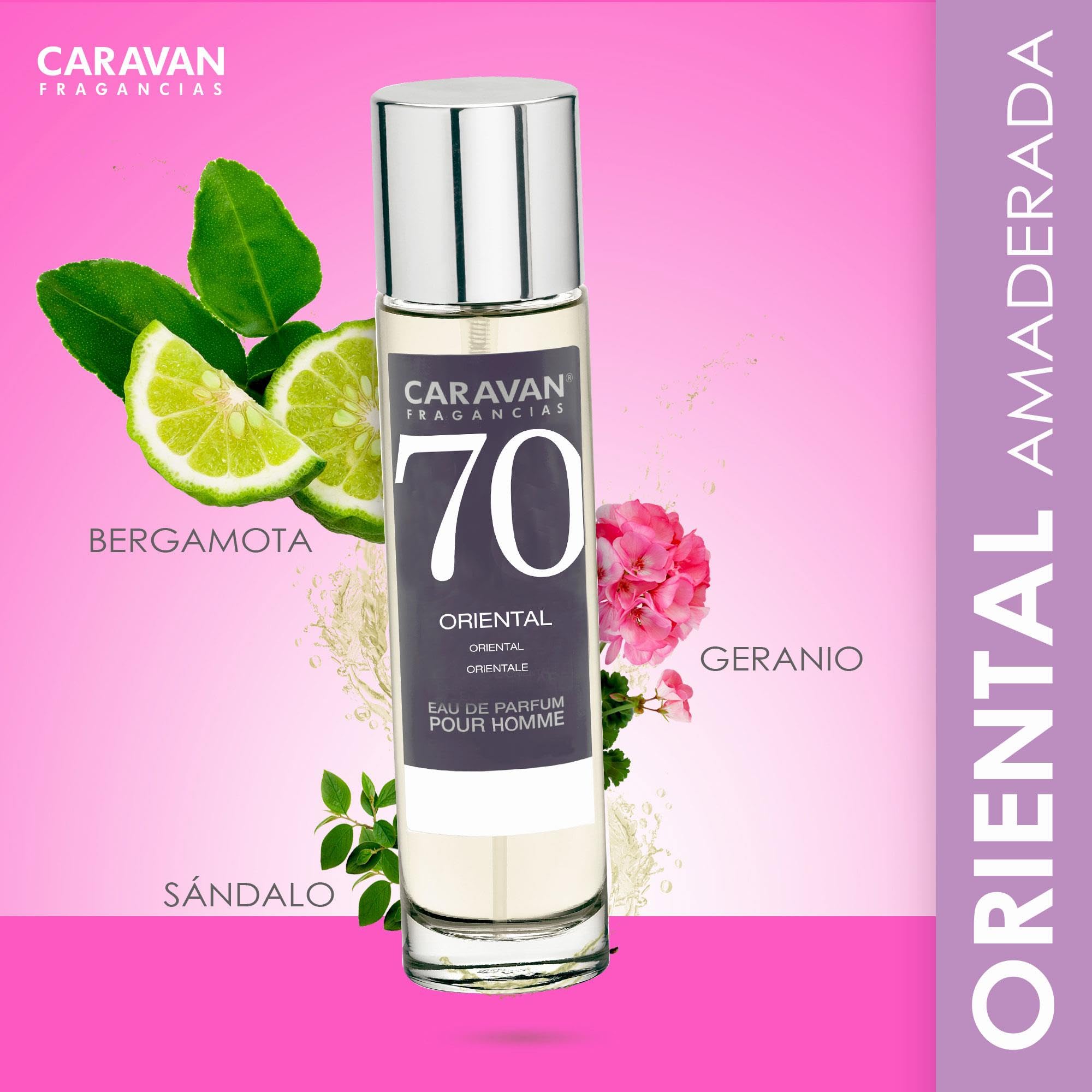 CARAVAN FRAGANCIAS Perfume de Hombre Nº58 de 150 ml + Set de 10 Viales de Fragancias Masculinas distintas de Caravan para descrubir nuevos aromas