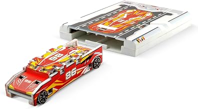 Pocket Racer Car Launcher Toy | Push & Launch Racing Game for Kids | Red Blaze Fury | Fast Action Car Racer | Pocket-Sized Racing Toys for Boys 3-5 Years